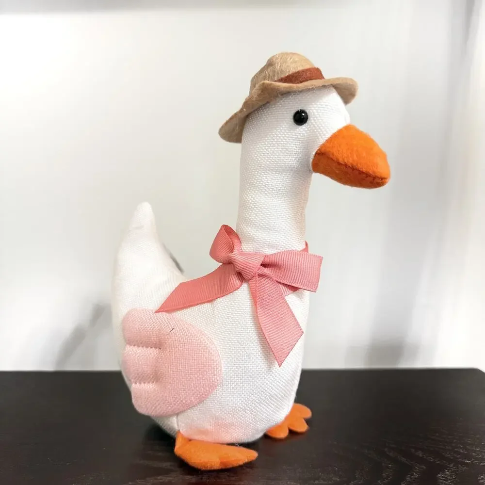 Plush Goose Bullseye Playground Target - Indoor Decor Spring Party Hat Striped